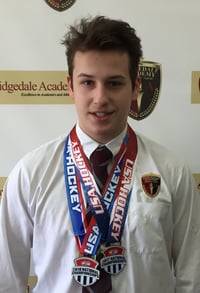 Jacob Perreault w USAH National Championship Medals